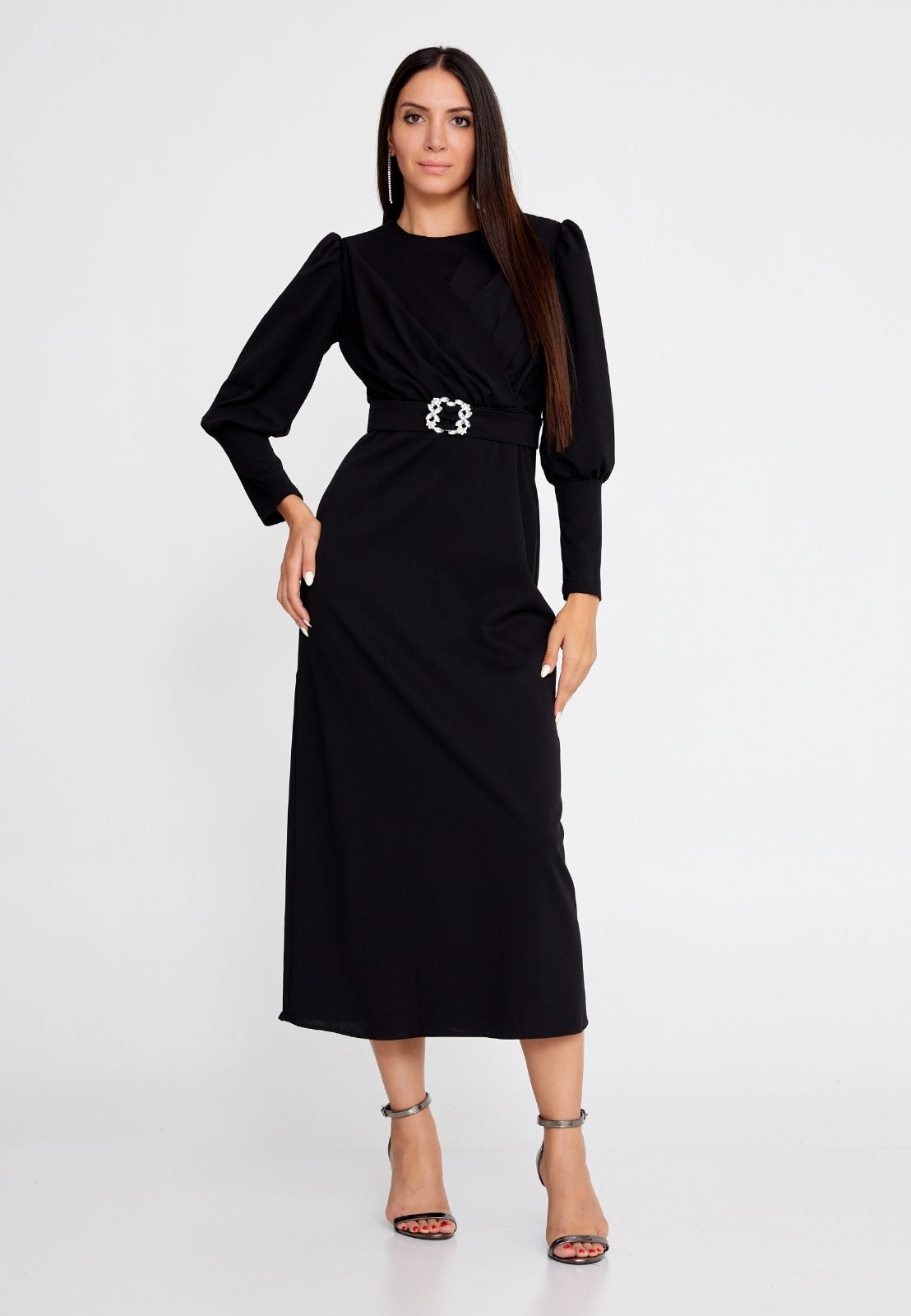 Black Midi Dress 1