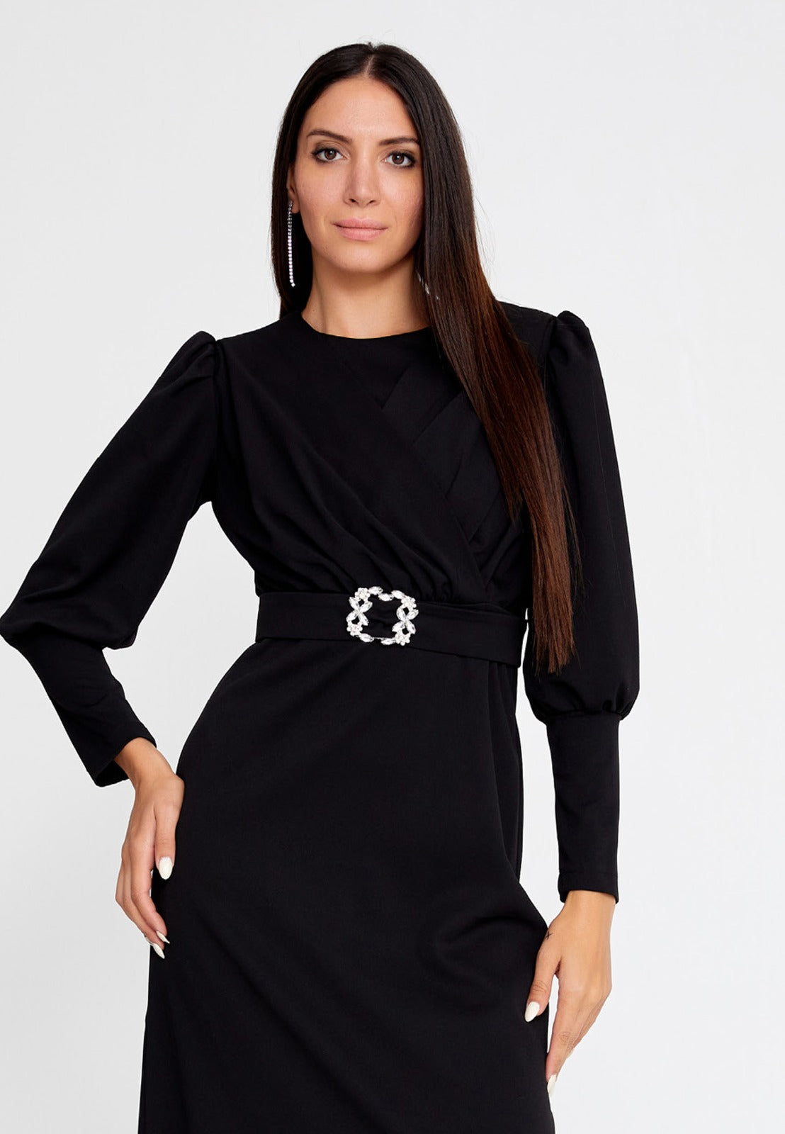 Black Midi Dress 3