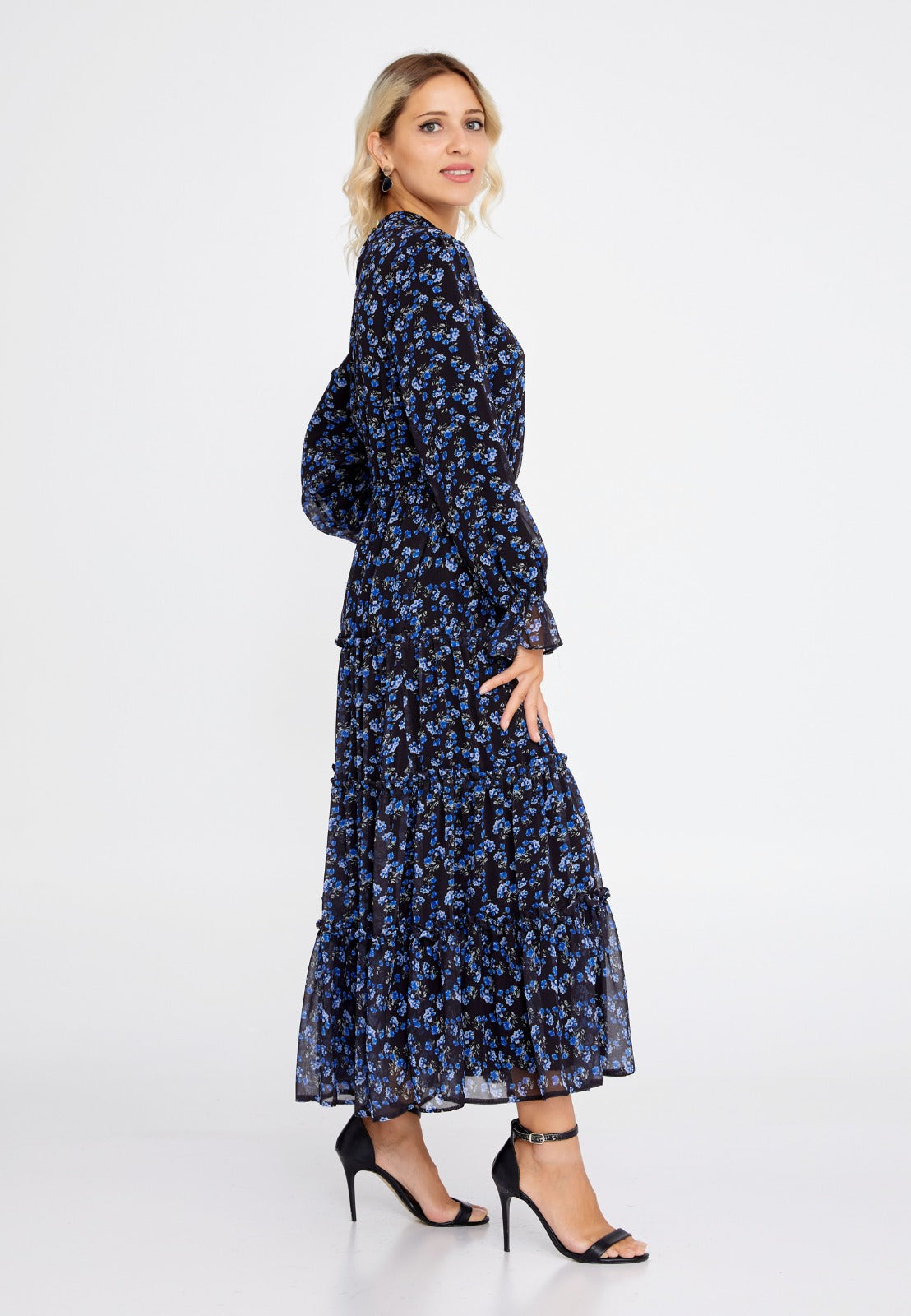 Blue Allium Maxi Dress 4