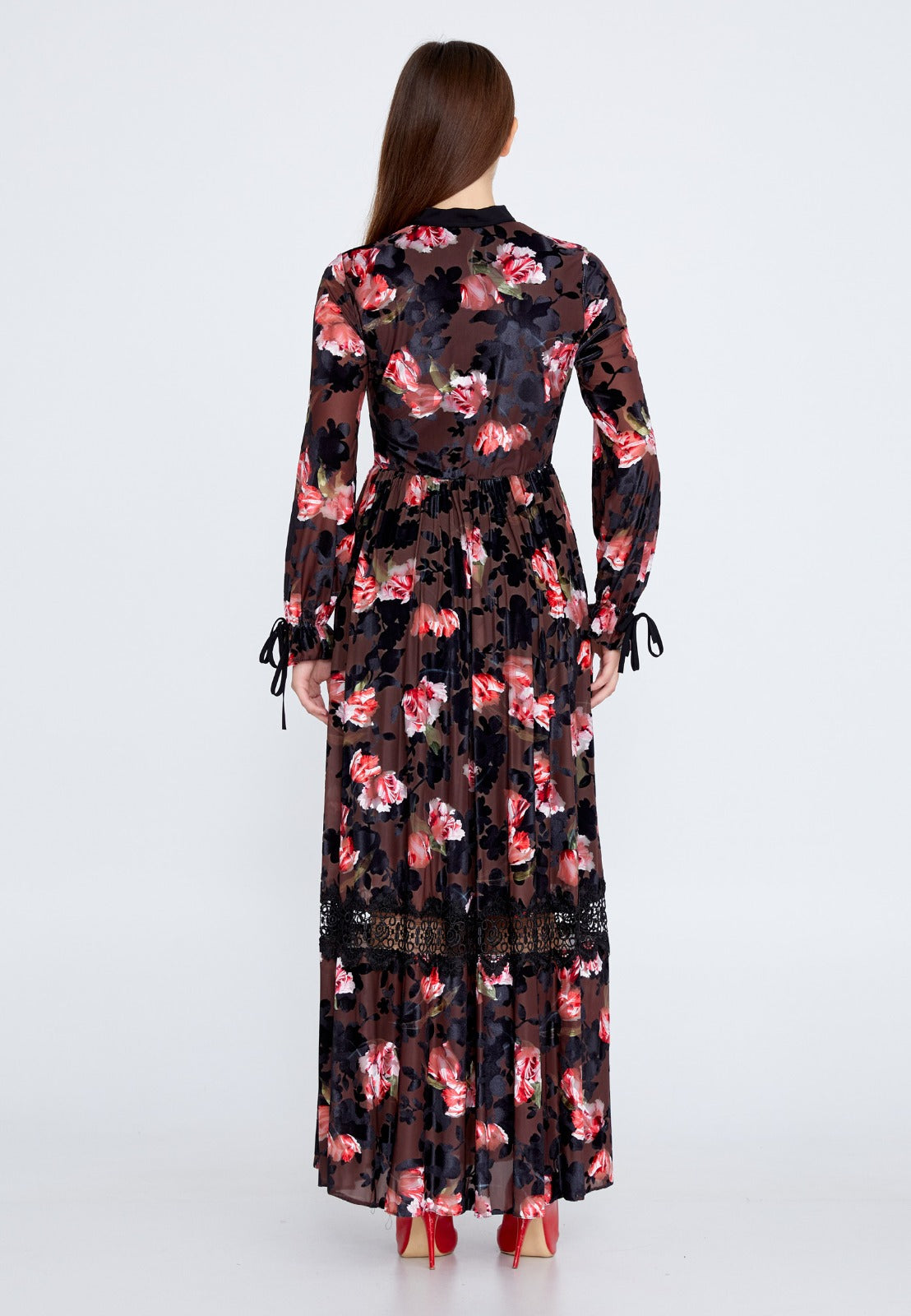Black Velvet Maxi Dress