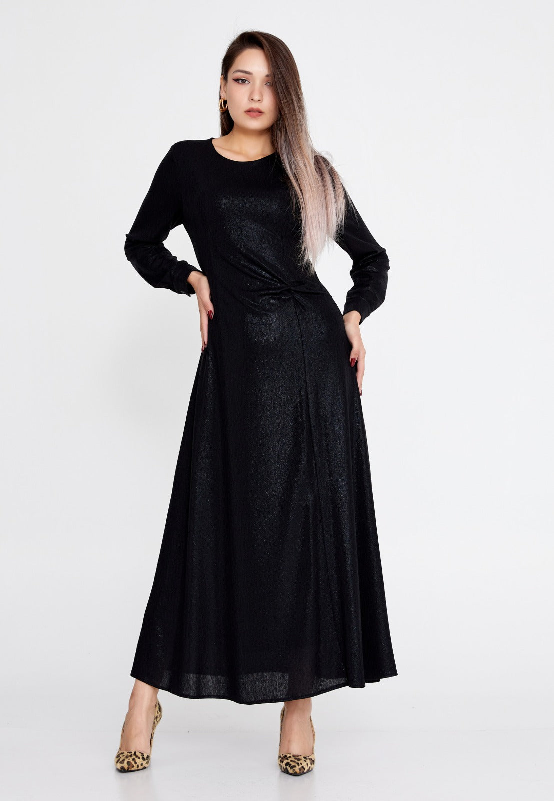 Obsidian Lycra Maxi Dress zeremez Obsidian Lycra Maxi Dress zeremez