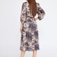 Beige Black Midi Dress 4