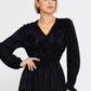 Black Satin Midi Dress 3