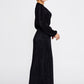 Black Satin Midi Dress 4