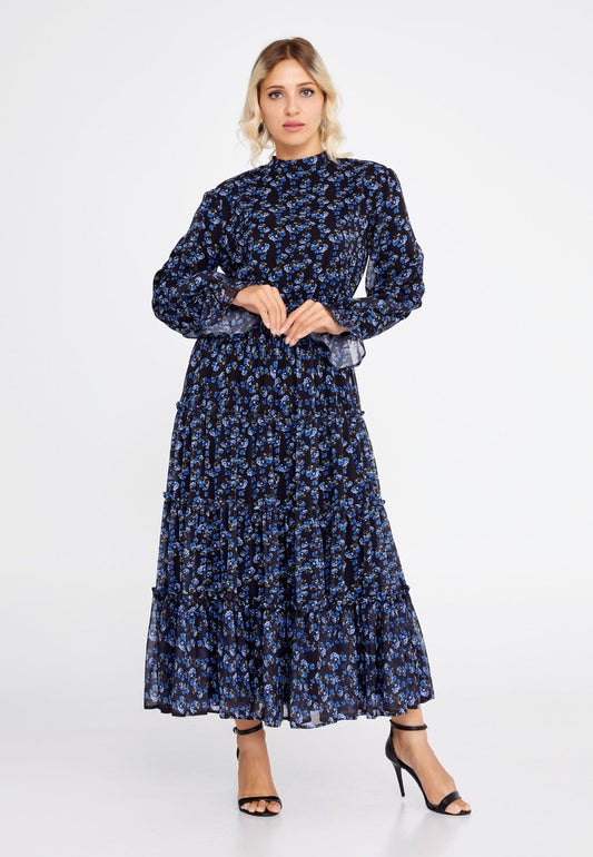 Blue Allium Maxi Dress 1