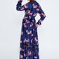 Blue Velvet Maxi Dress 3