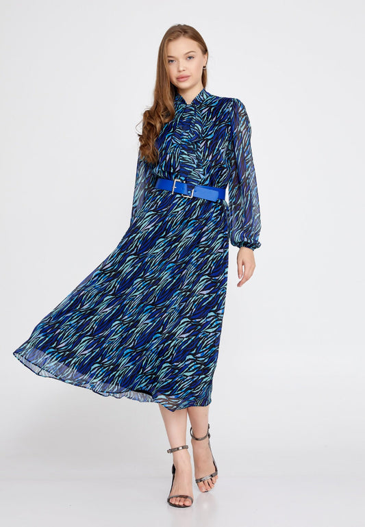 Blue Viola Midi Dress 3