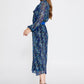 Blue Viola Midi Dress 4
