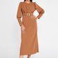 Brown Midi Dress 2