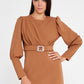 Brown Midi Dress 4