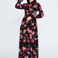 Black Velvet Maxi Dress