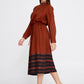 Burnt Orange Midi Dress 1