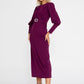 Purple Midi Dress 1