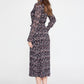 Floral Chiffon Midi Dress 2