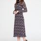 Floral Chiffon Midi Dress 3