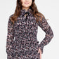 Floral Chiffon Midi Dress 4