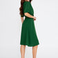Green Crepe Midi Dress 2