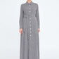 Grey Linen Maxi Dress 1