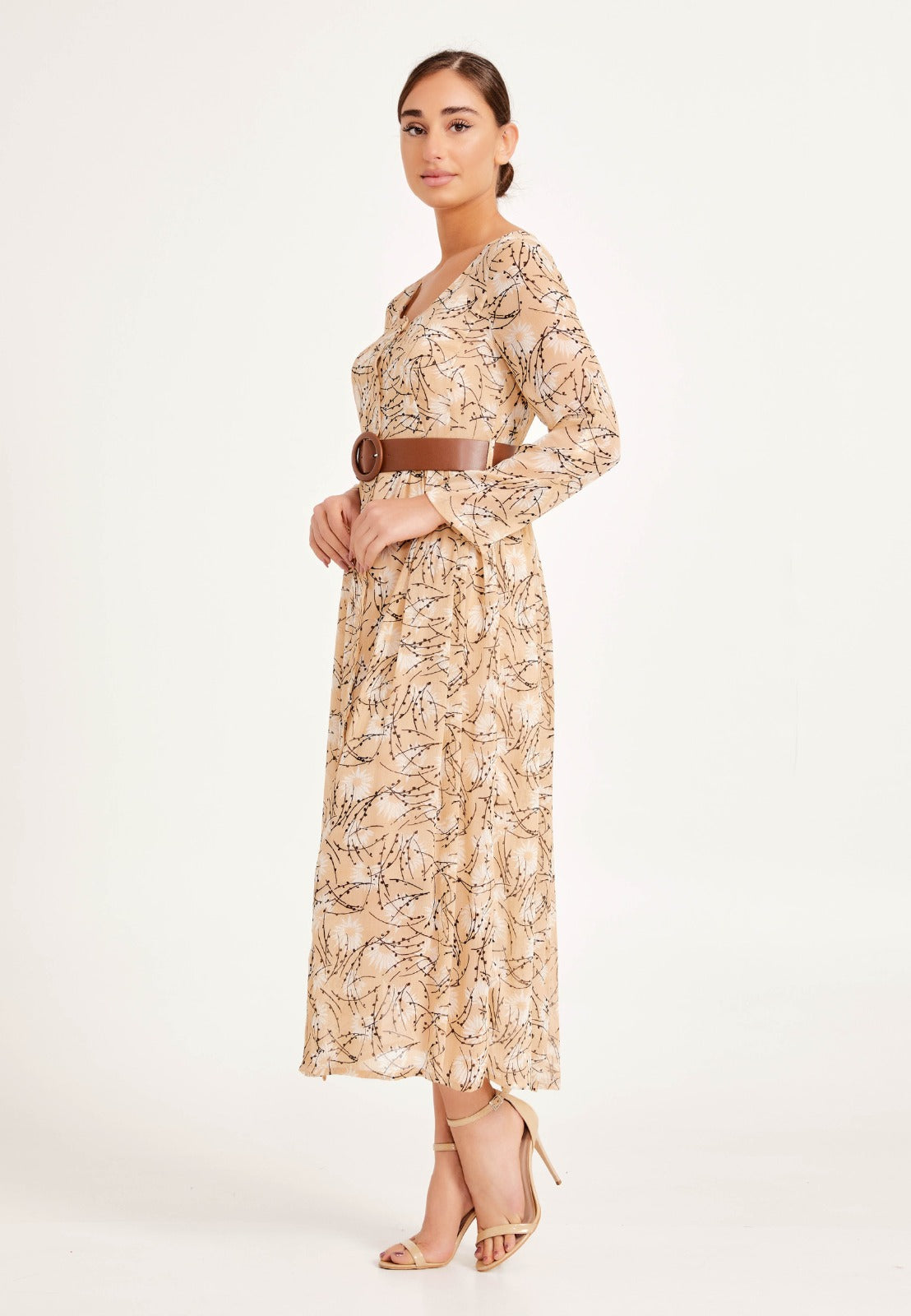 Beige Maxi Dress 1