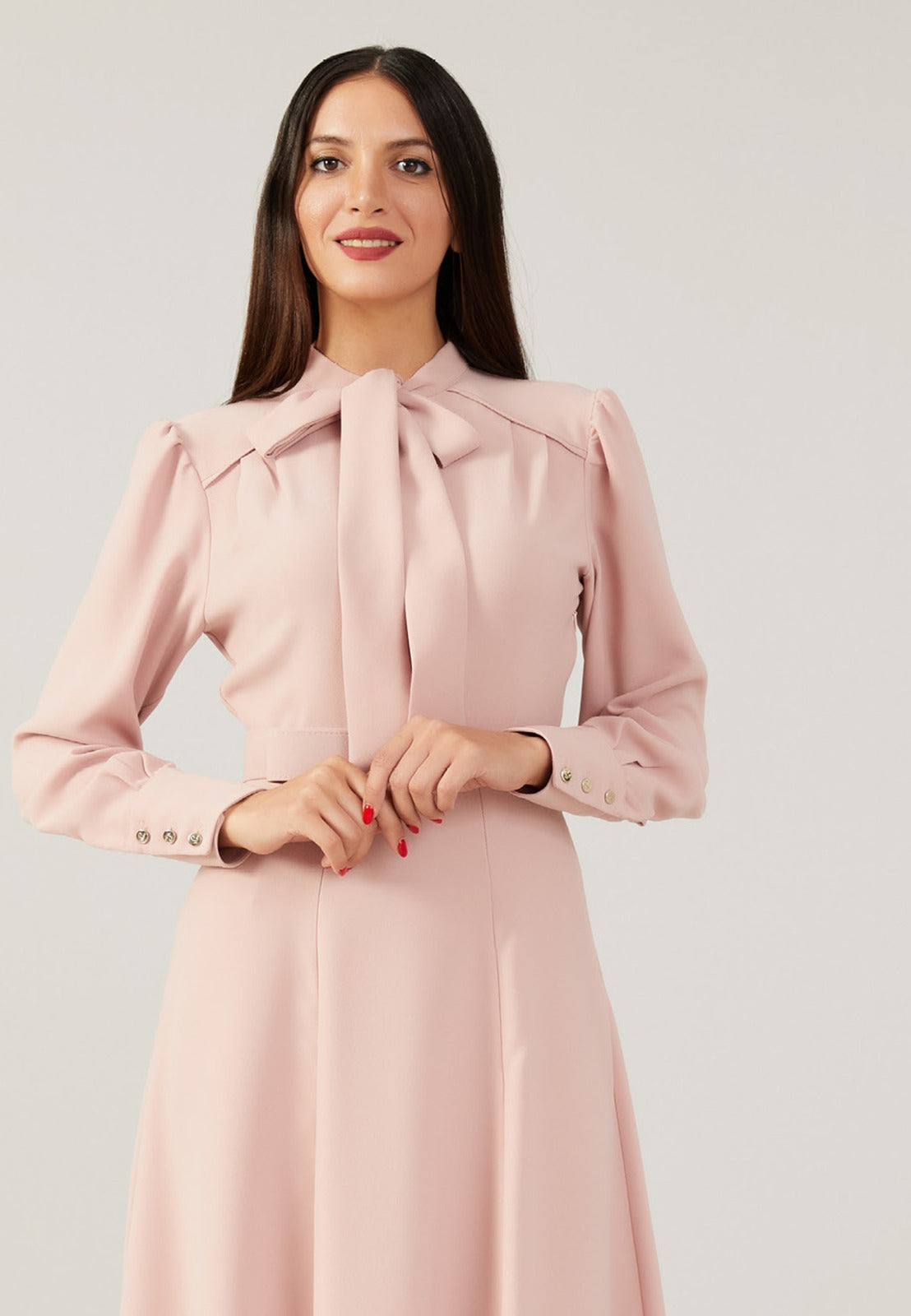 Natural Pink Maxi Dress