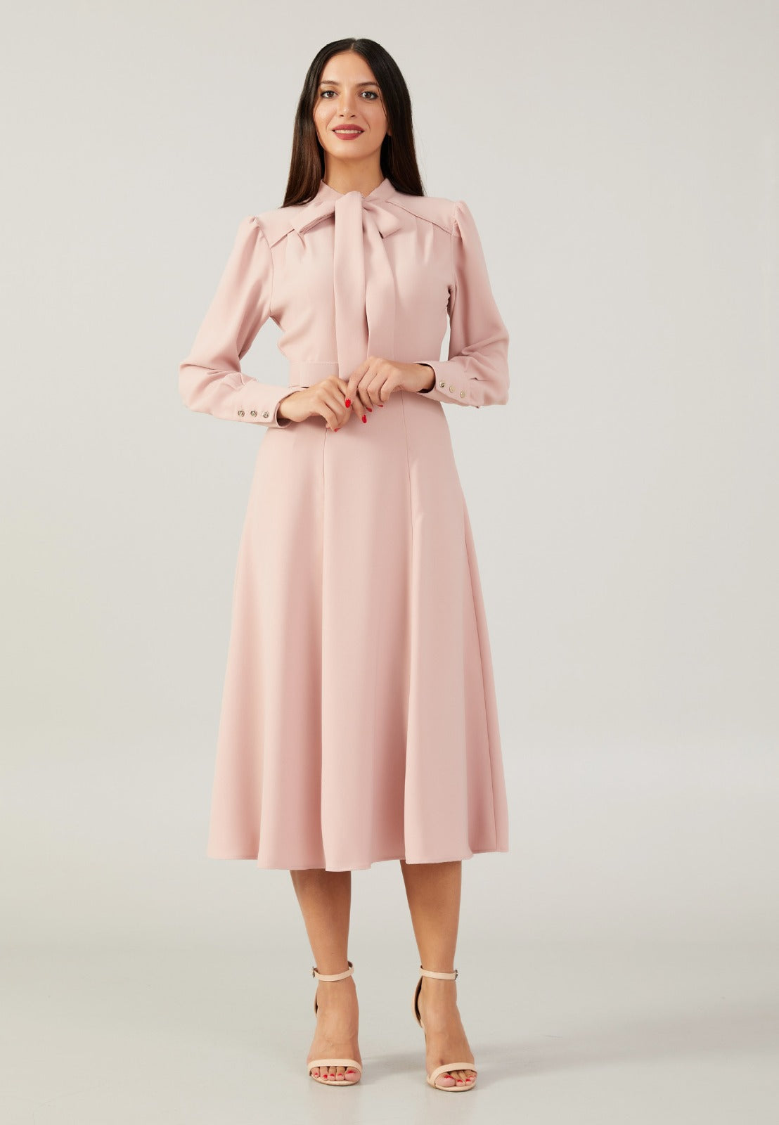 Natural Pink Maxi Dress 1