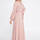 Powder Pink  Belted Maxi Dress 4