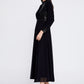 Raven Black Column Maxi Dress 4