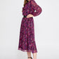 Red Fuchsia Midi Dress 4