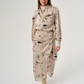 Silver Scarf Detailed Shirt Dress