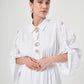 Long Sleeve Maxi Linen Column Regular White Dress